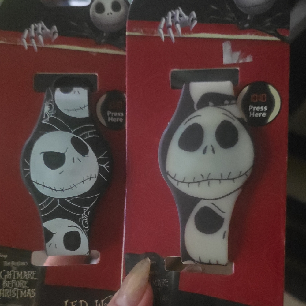 Nightmare Before Christmas Smartwatch Bands - Black and White